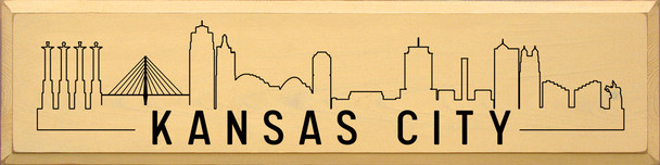Kansas City Skyline |City Skyline Wood Signs | Sawdust City Wood Signs Wholesale