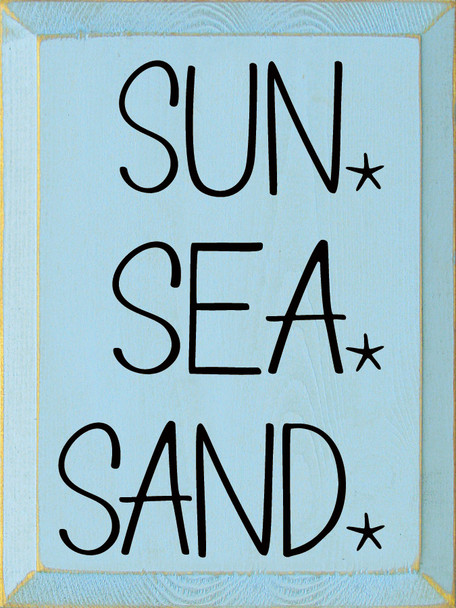 Sun Sea Sand |Summer Wood Signs | Sawdust City Wood Signs Wholesale