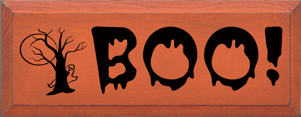 BOO! | Wooden Halloween Signs | Sawdust City Wood Signs Wholesale