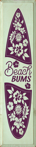 Wholesale Wood Sign - Beach Bums (with surfboard)