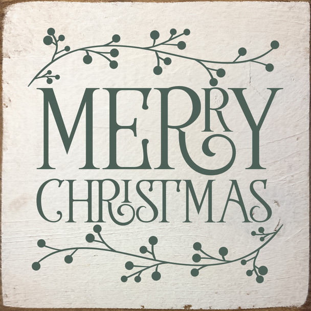 Merry Christmas (berry sprigs)