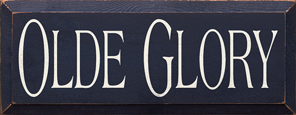 Shown in Old Blue with Cream lettering