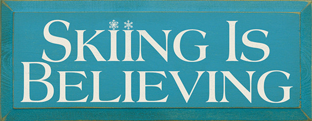 Shown in Old Turquoise with Cream Lettering