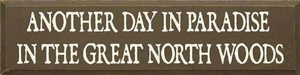 Shown in Old Brown with Cream lettering