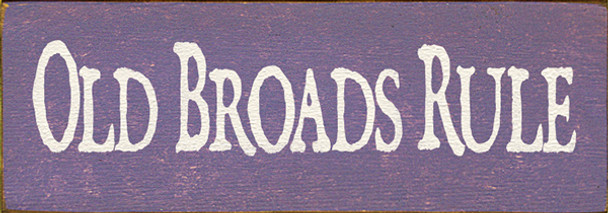 Shown in Old Purple with Cream lettering