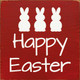 Happy Easter (Bunny Silhouette)|Easter Wood  Sign| Sawdust City Wholesale Signs