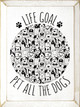 Life goal pet all the dogs (Paws and Dogs)| Wood Signs With Dogs | Sawdust City Wood Signs Wholesale