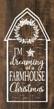 I'm dreaming of a farmhouse Christmas |Christmas Wood Signs | Sawdust City Wood Signs Wholesale