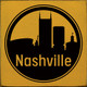 Nashville Circle Skyline |City Skyline Wood Signs | Sawdust City Wood Signs Wholesale