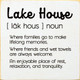 Lake House Definition| Wooden Lake Side Signs | Sawdust City Wood Signs Wholesale