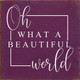 Oh What A Beautiful World | Inspirational Wooden Signs | Sawdust City Wood Signs Wholesale