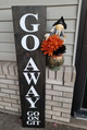 Go Away Go On Git | Southern Farmhouse Sign | Sawdust City Wholesale - Ebony in Display