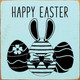 Happy Easter (Bunny Ears Egg)|  Wooden Easter Signs | Sawdust City Wood Signs Wholesale