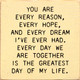 You are every reason, every hope, and every dream I've ever |  Wooden Anniversary Signs | Sawdust City Wood Signs Wholesale