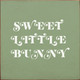 Sweet Little Bunny |  Wooden Easter Signs | Sawdust City Wood Signs Wholesale