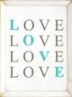 Love x4 | Loving Wood Signs | Sawdust City Wood Signs Wholesale