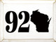 920 - WI Area Code  | Wooden Wisconsin Signs | Sawdust City Wood Signs Wholesale