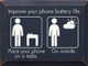 Improve Your Battery Life. Place Your Phone On A Table.  | Funny Wood Signs | Sawdust City Wood Signs Wholesale