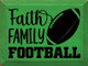 Wholesale Wood Sign: Faith Family Football