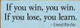 Wholesale Wood Sign: If you win, you win. If you lose, you learn. - Lionel Ritchie