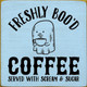 Wholesale Wood Sign: Freshly Boo'd Coffee - Served with Scream & Sugar