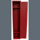 Solid Pine Locker-Style Cabinet | Mudroom Storage & Organization | Shown in Solid Red
