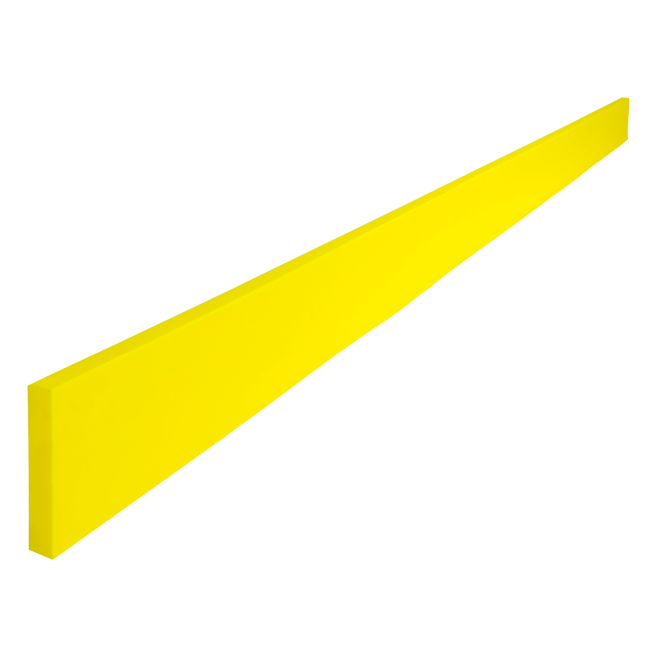 72" X 3" X 1/2" Heavy Duty Poly Cutting Edge/Scraper Bar For Snow Plow Blades - Plastic Wear Bar