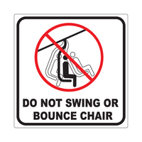24" x 24" Do Not Swing Sign