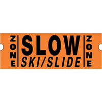 8' x 3' Slow Ski/Slide Zone Banner