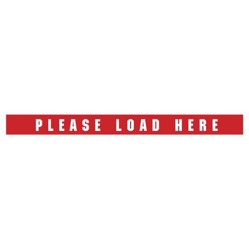 Quad Chairlift "Please Load Here" Loading Board