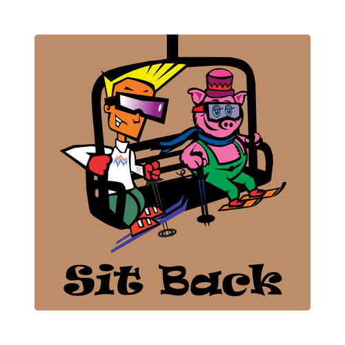 24" x 24" Sit Back Sign