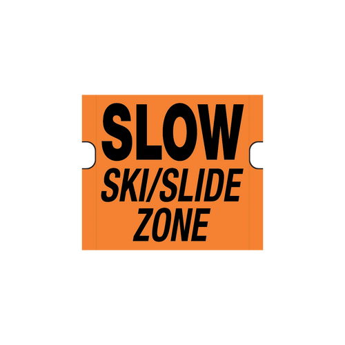 3' x 3' Slow Ski/Slide Zone Banner