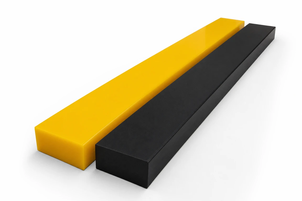 polyurethane vs UHMW poly cutting edges