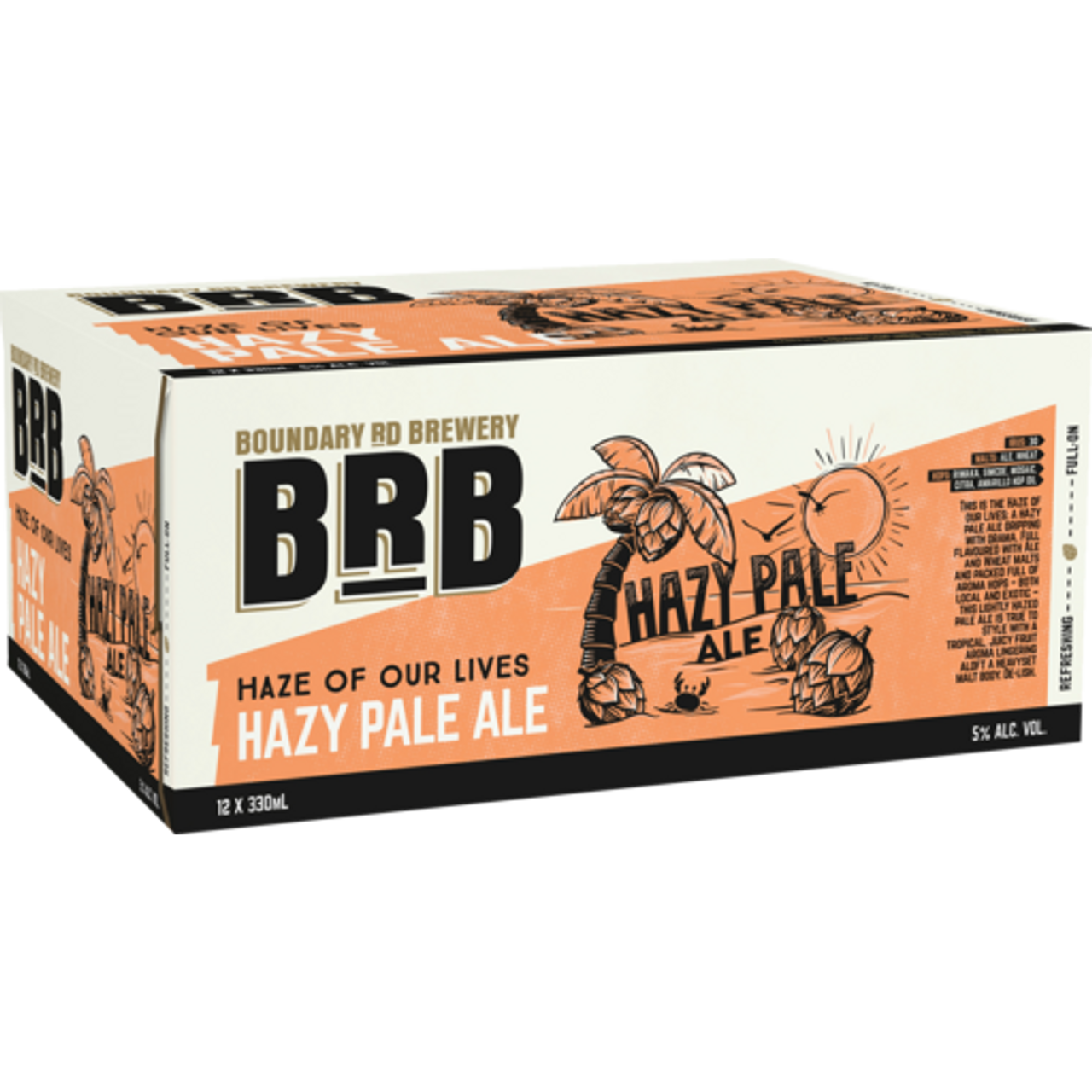 BRB Hazy Pale Ale 330ml (12 Cans) Liquid Library
