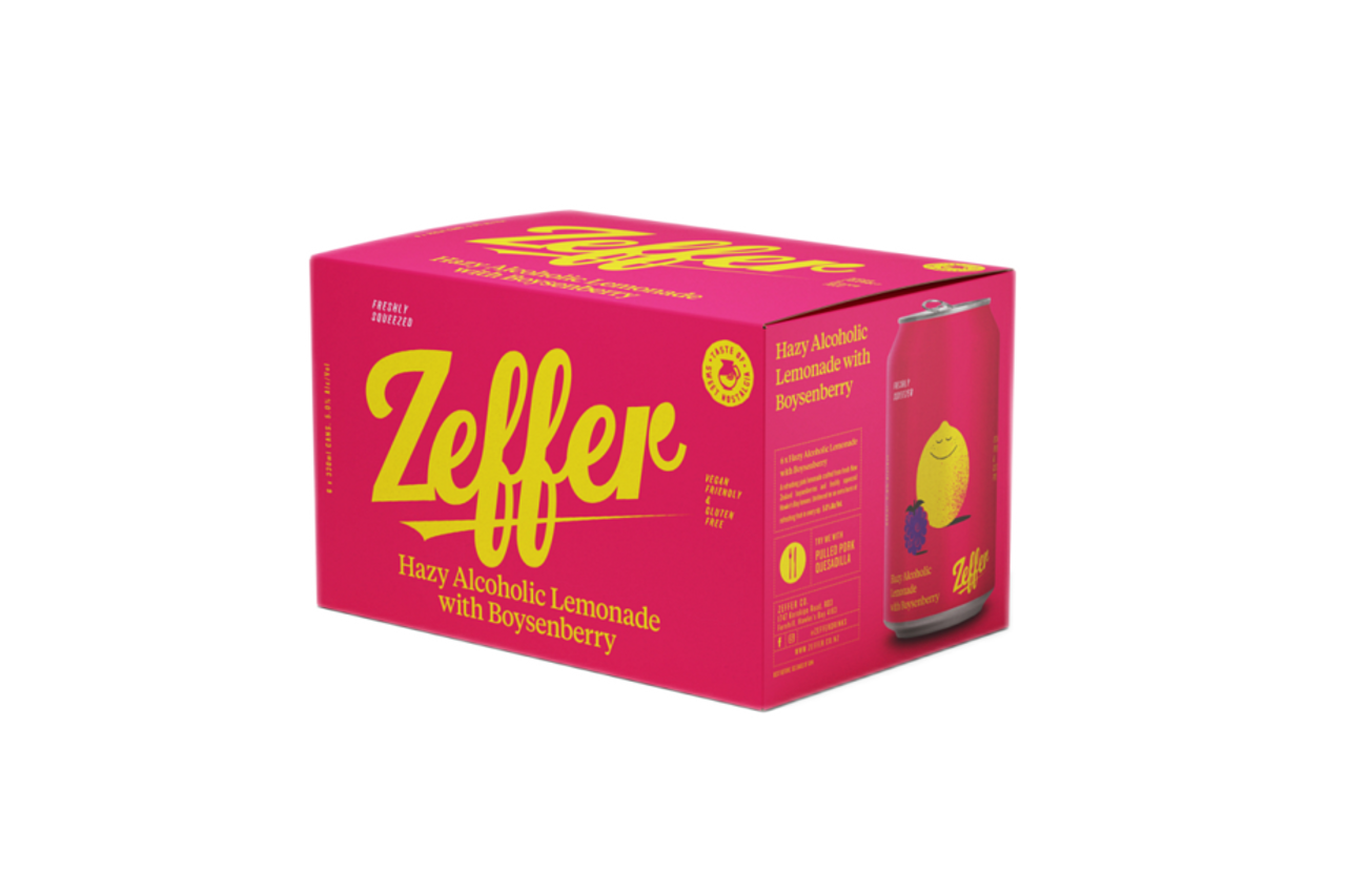 Zeffer Hazy Alcoholic Lemonade with Boysenberry 330ml (6 Cans) Liquid