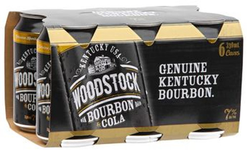 Woodstock & Cola 7% 330ml (6 Cans)