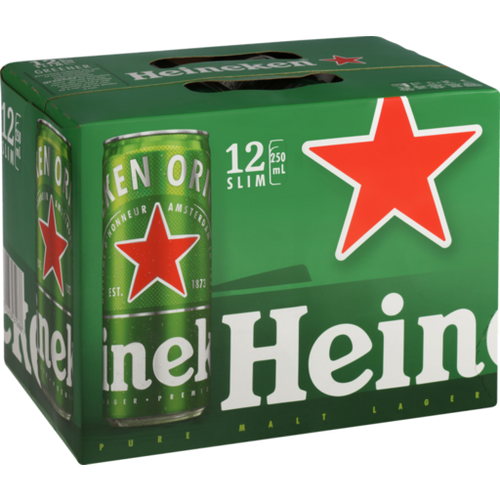 Heineken 250ml (12 Cans)