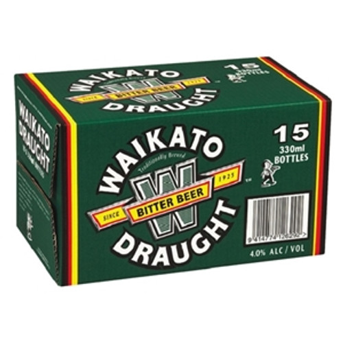Waikato Draught 330ml (15 Bottles)