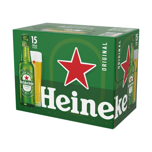Heineken 330ml (15 Bottles)