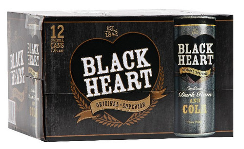 Black Heart 7% 250ml (12 Cans)
