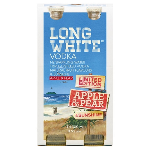 Long White Apple & Pear 4.8% 320ml (4 Bottles)