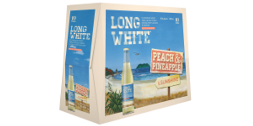 Long White Peach & Pineapple 4.8% 320ml (10 Bottles)