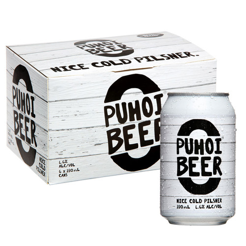Puhoi Beer Pilsner 4.6% 330ml (6 Cans)
