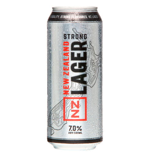 NZ Lager Strong 7% 500ml (12 Cans)