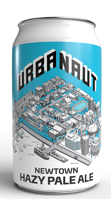 Urbanaut Newtown Hazy Pale Ale 4.8%  330ml (6 Cans)