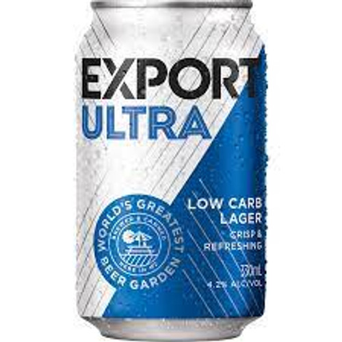 Export Ultra Low Carb Lager 4.2% 330ml (12 Cans)