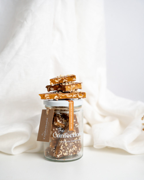 The Confectionist Milk Chocolate & Peanut Toffee Jar 200g