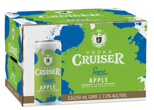 Cruiser Sour Apple 7% 250ml (12 Cans)