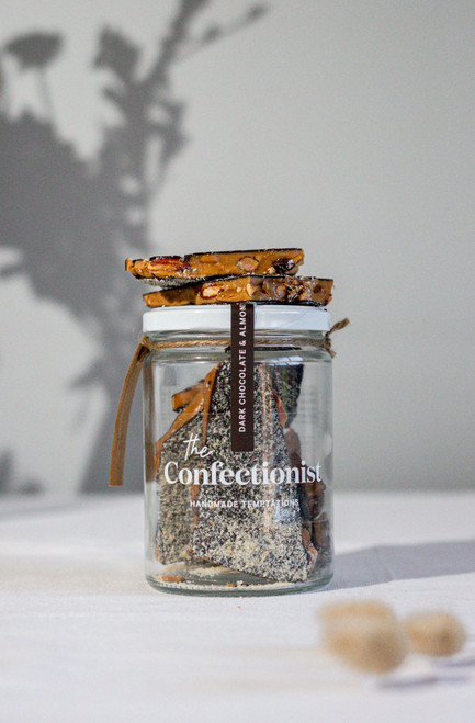 The Confectionist Dark Chocolate & Almond Toffee Jar 85g