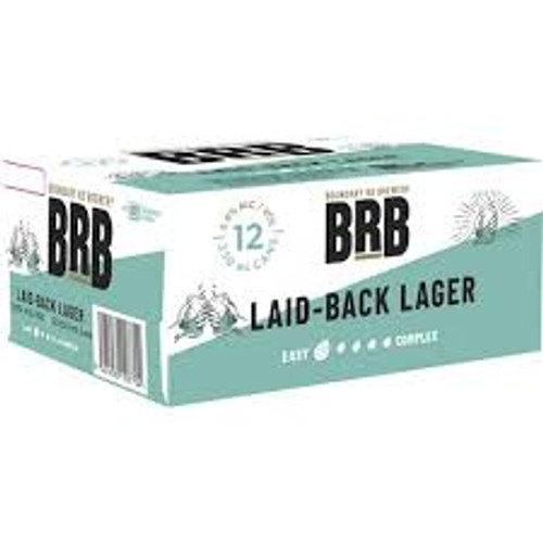 BRB Laid Back Lager 5% 330ml (12 Cans)